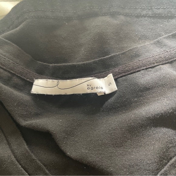 Byegreis Black Logo V Neck T Shirt Small - Picture 5 of 5